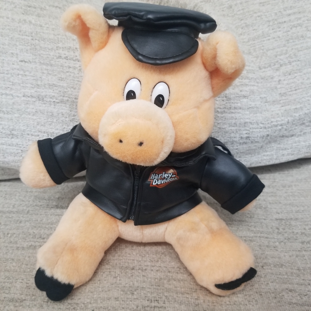 Harley Davidson Hog Motorcycle Biker 12” Stuffed Animal 1993 Vintage